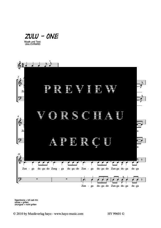 Product gallery: Page 4 of 9 Zulu One, , (mixed choir)