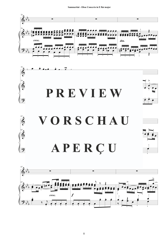 Produktgalerie: Seite 9 von 11 Oboen Konzert in Es-Dur, , Oboe und Cembalo/Klavier