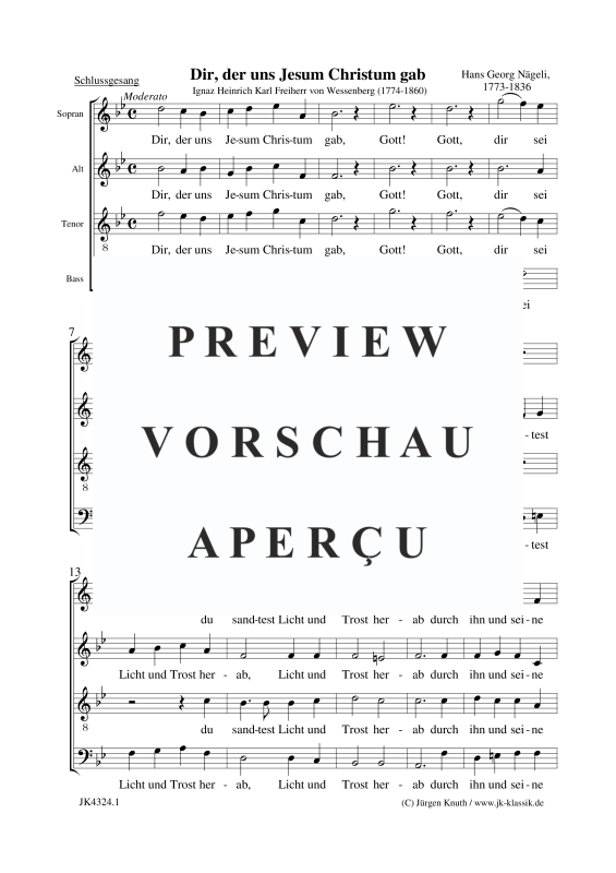 Produktgalerie: Seite 2 von 5 Dir, der uns Jesum Christum gab, , Gemischter Chor