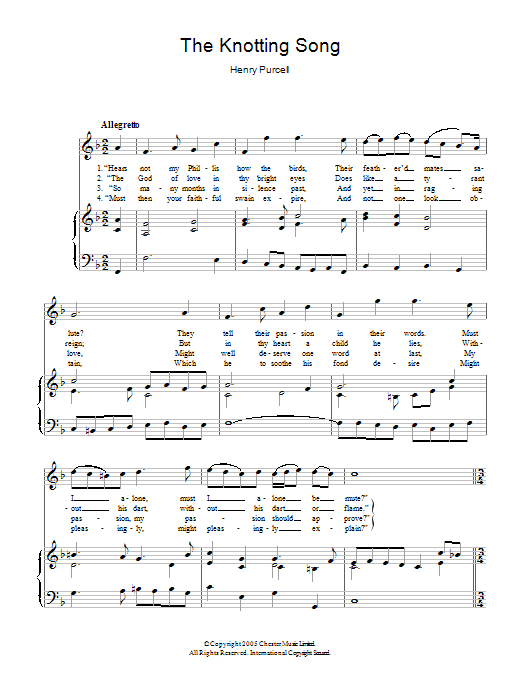 Produktbild zu: The Knotting Song