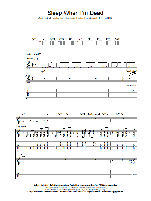 Product gallery: Page 1 of 1 I'll Sleep When I'm Dead, Bon Jovi