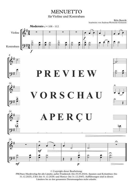 gallery: 12 Duos, , Violine und Kontrabass