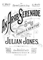 cover: An Arab Serenade, Julian Jones, Gesang, Klavier