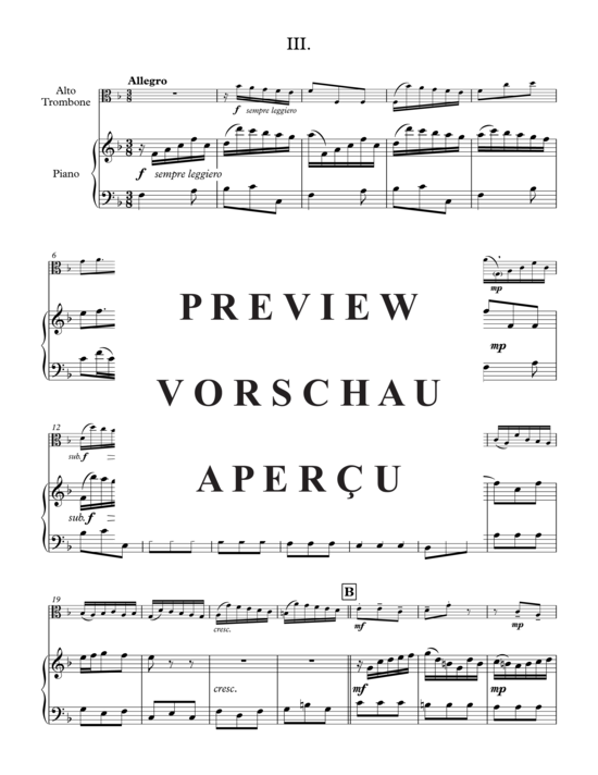 Product gallery: Page 11 of 21 Sonata in F-Dur , , (alto trombone + piano)