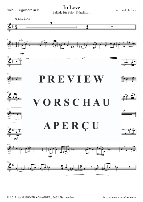 Product gallery: Page 10 of 11 In Love - Ballade, , (large wind orchestra and flugelhorn solo)