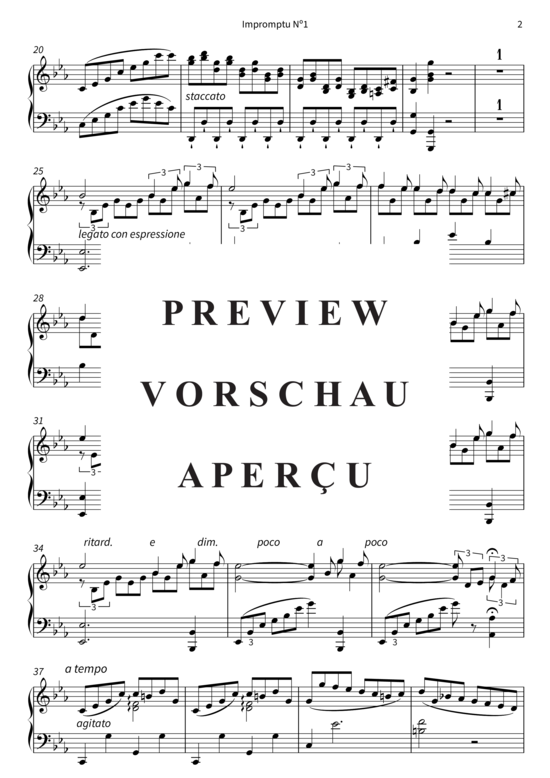 Product gallery: Page 5 of 8 Impromptu Nº1 - Opus 6 , , Piano Solo
