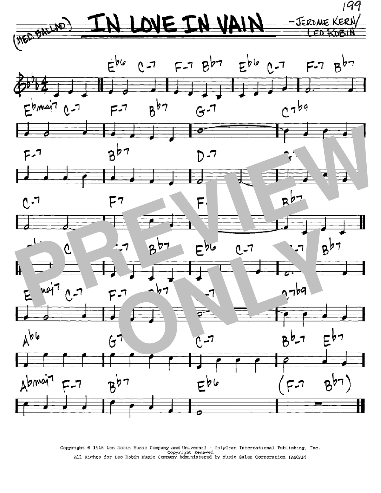 Produktbild zu: In Love In Vain