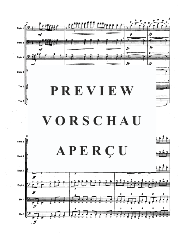 Produktgalerie: Seite 5 von 11 Fanfare and Chant, , Tuba Ensemble EEEETT