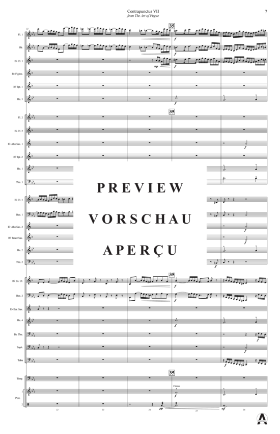 Produktgalerie: Seite 10 von 15 Contrapunctus 7 aus Kunst der Fuge , , (Concert Band)