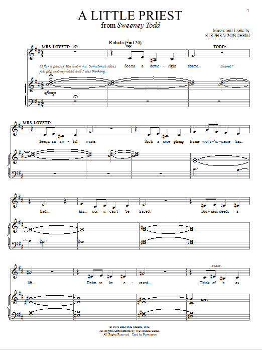 Produktbild zu: A Little Priest (from Sweeney Todd)