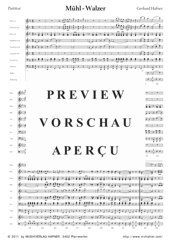 Product gallery: Page 6 of 11 Mühl-Walzer, , (large wind orchestra)