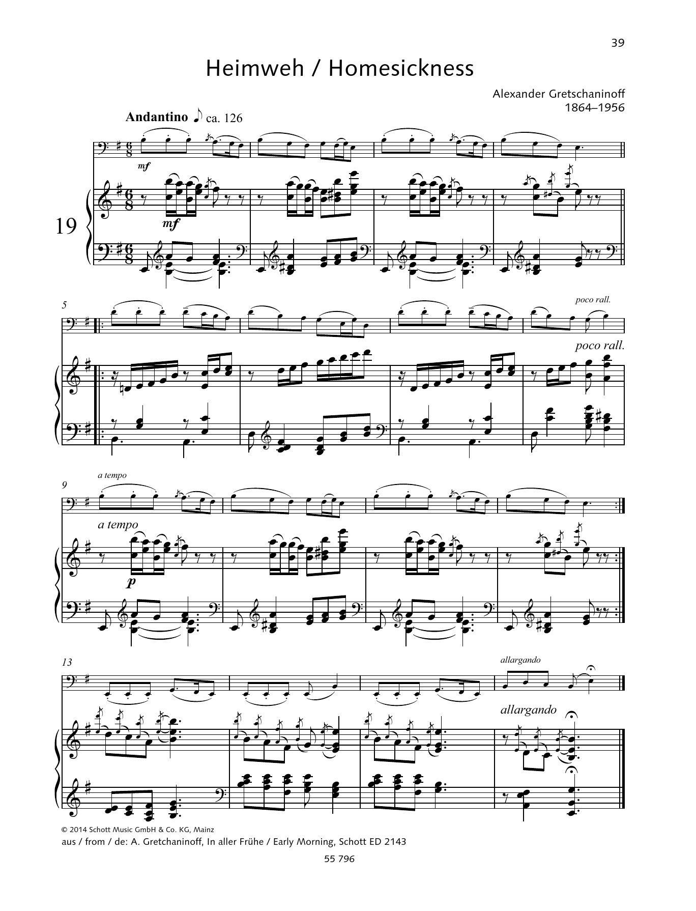 Produktgalerie: Seite 1 von 1 Homesickness, Alexander Gretchaninoff, Klavier, Violoncello