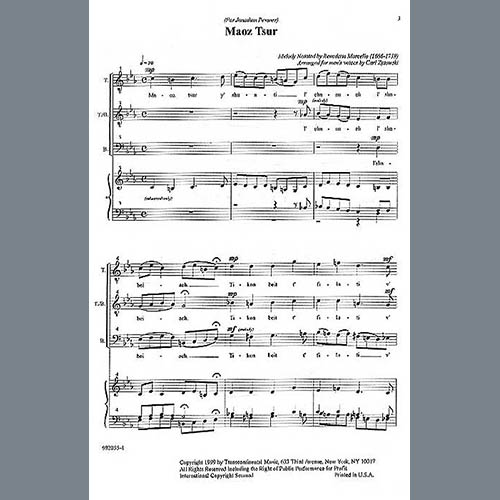 Product picture to: Maoz Tsur (Men's Voices)