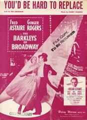 cover: You'd Be Hard To Replace, Fred Astaire, Gesang, Gitarre, Klavier