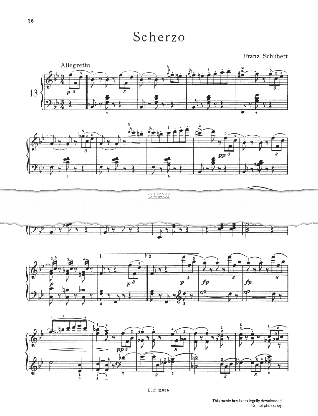 Produktbild zu: Scherzo In B Flat, D 593, No.2