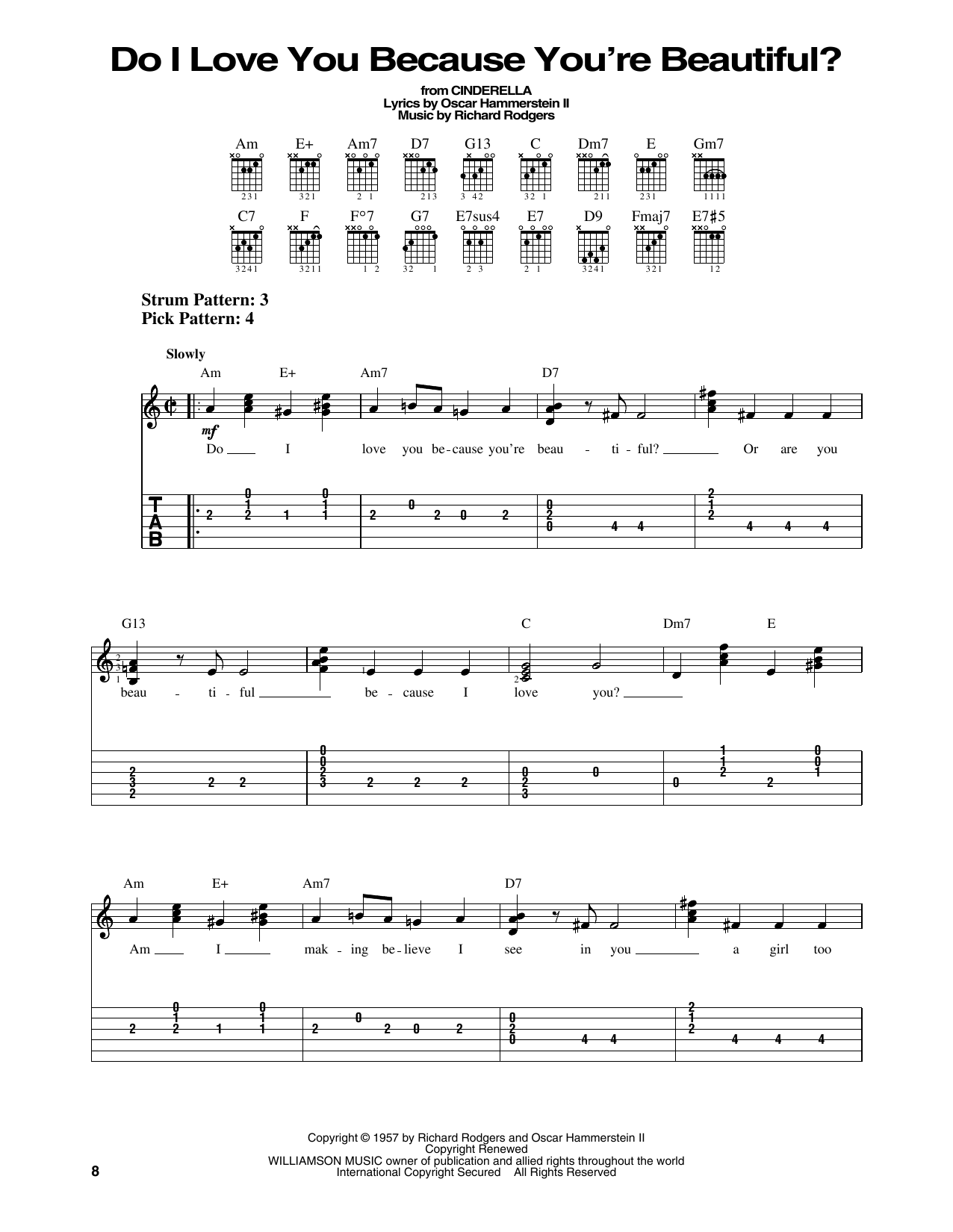 Produktbild zu:  Do I Love You Because You're Beautiful? (from Cinderella) - Rodgers & Hammerstein