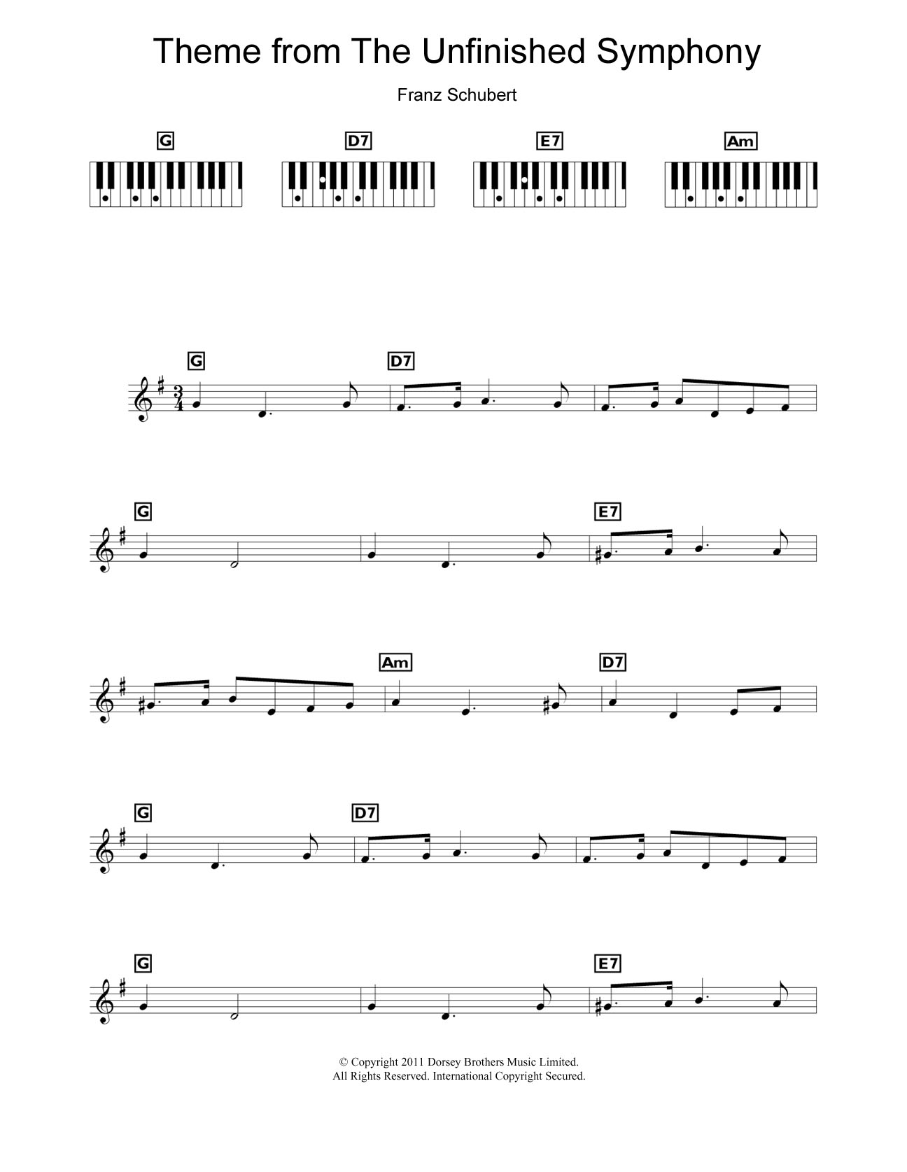 Produktbild zu: Theme From The Unfinished Symphony
