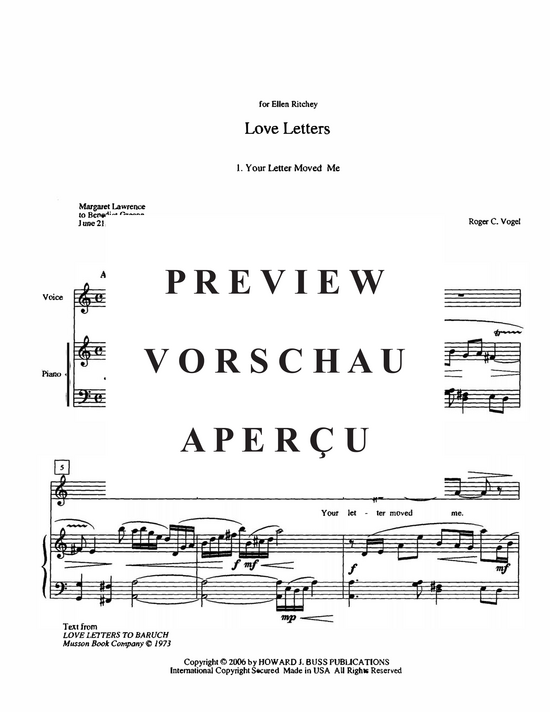 Product gallery: Page 5 of 21 Love Letters , , (soprano/tenor and piano)