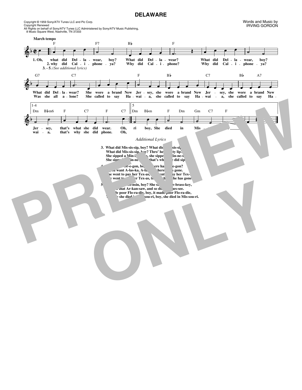 Produktgalerie: Seite 1 von 1 Delaware, Perry Como, Melodieinstrument