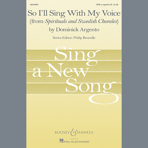 cover: So I'll Sing With My Voice, Dominick Argento