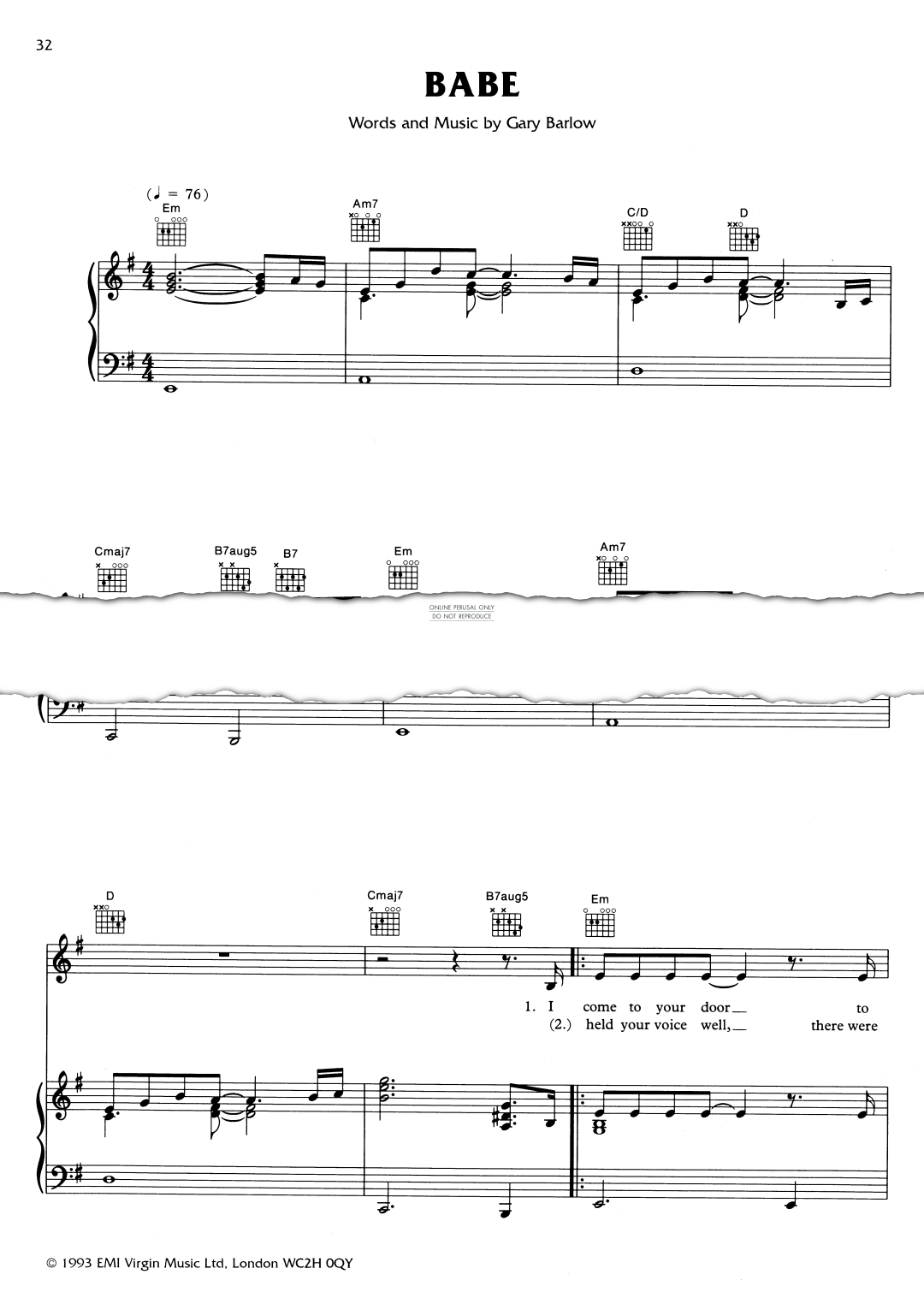 Produktgalerie: Seite 1 von 1 Babe, Take That, Gesang, Gitarre, Klavier