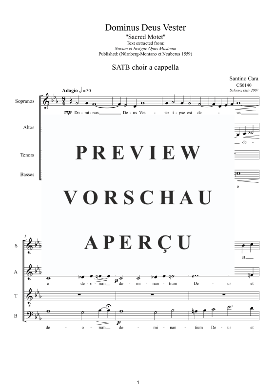 Produktgalerie: Seite 2 von 11 Dominus Deus Vester - Sacred Motet, , Gemischter Chor
