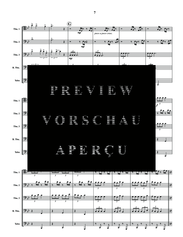 Produktgalerie: Seite 9 von 11 Cascades, , (Blechbläser Quintett 3x Posaune, Bass Posaune und Tuba)
