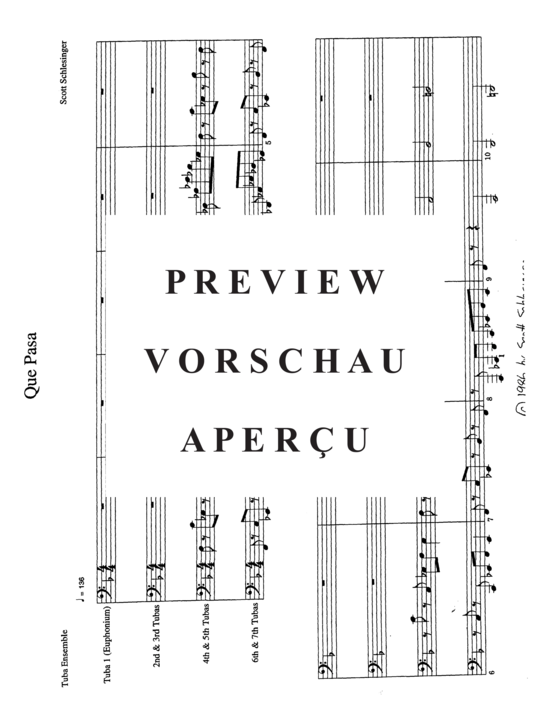 Produktgalerie: Seite 3 von 21 Que Pasa , , (Tuba Ensemble 1-7 Tuben )