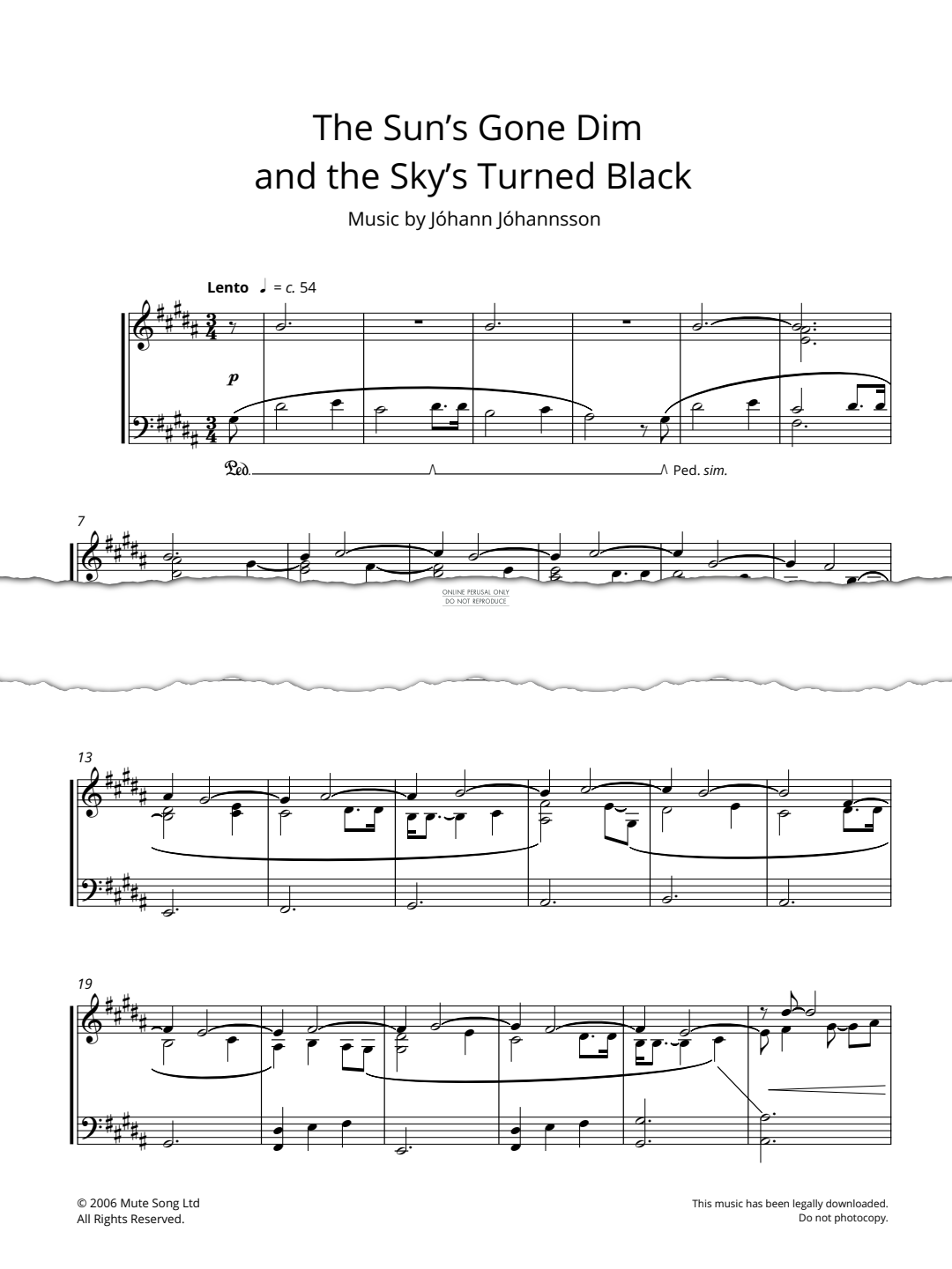 gallery: The Sun's Gone Dim And The Sky's Gone Black, Jóhann Jóhannsson, Klavier