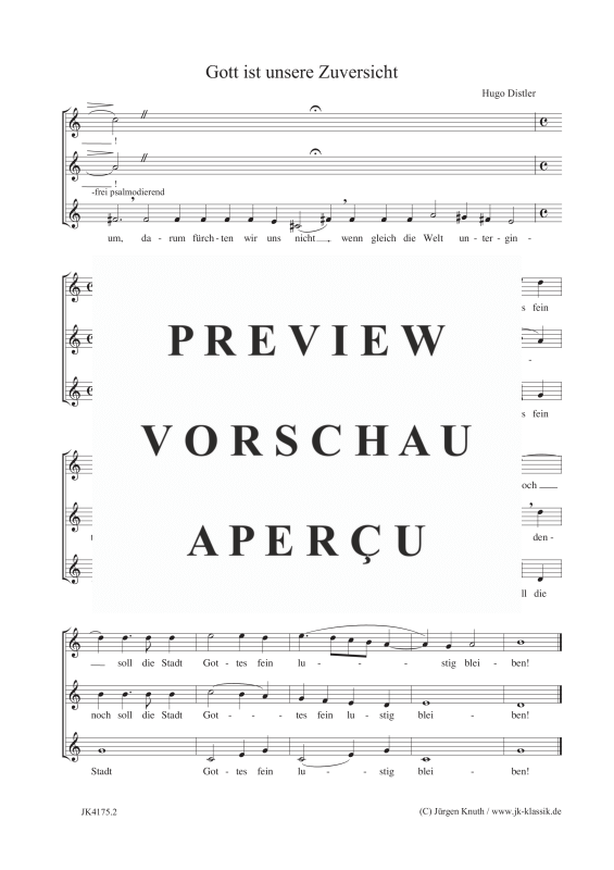 gallery: Gott ist unsere Zuversicht / Der Jahrkreis, Op.5, No.31, , Frauenchor