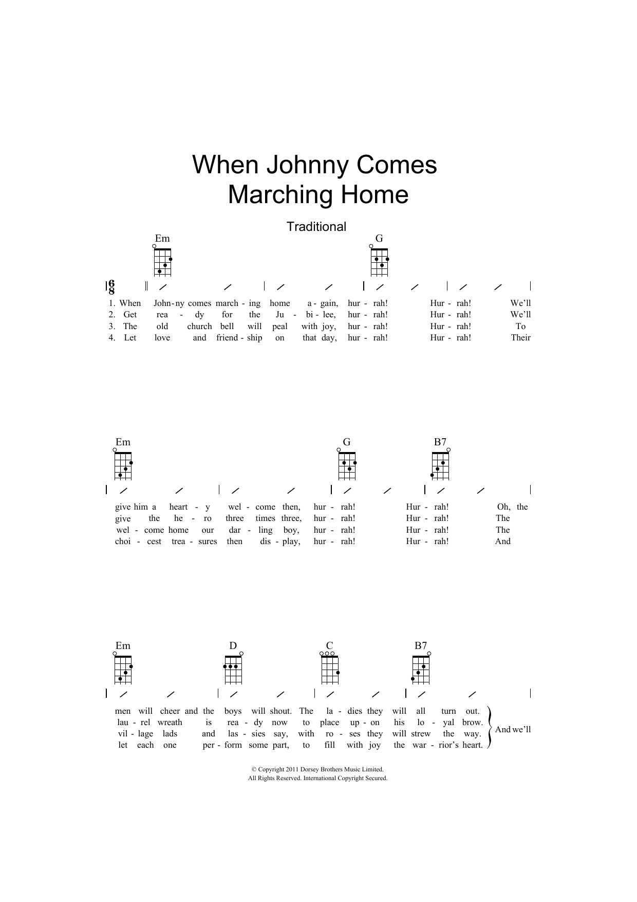 Product gallery: Page 1 of 1 When Johnny Comes Marching Home, Patrick Sarsfield Gilmore