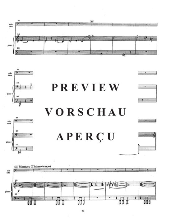 Produktgalerie: Seite 16 von 21 Concerto , , (Tuba + Klavier)