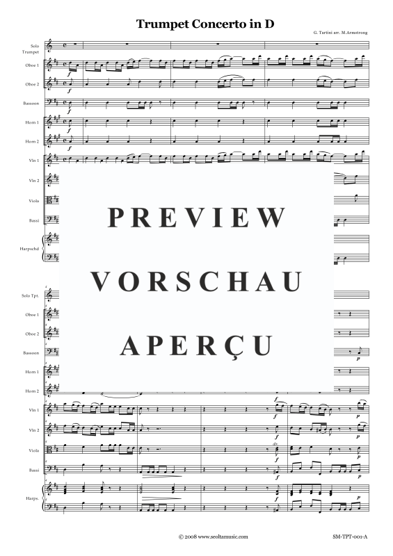 Produktgalerie: Seite 4 von 11 Trumpet Concerto in D, , Concert Band und Solo Trompete in D