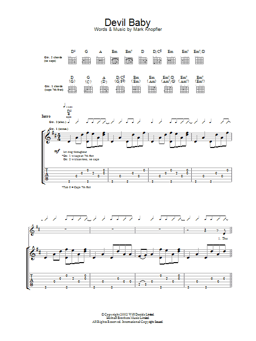 Produktgalerie: Seite 1 von 1 Devil Baby, Mark Knopfler, Gitarre