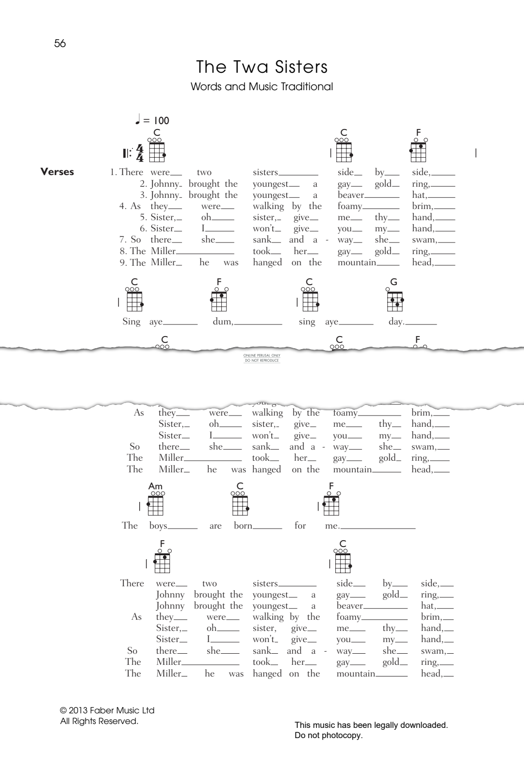 gallery: The Twa Sisters, Traditional, Ukulele