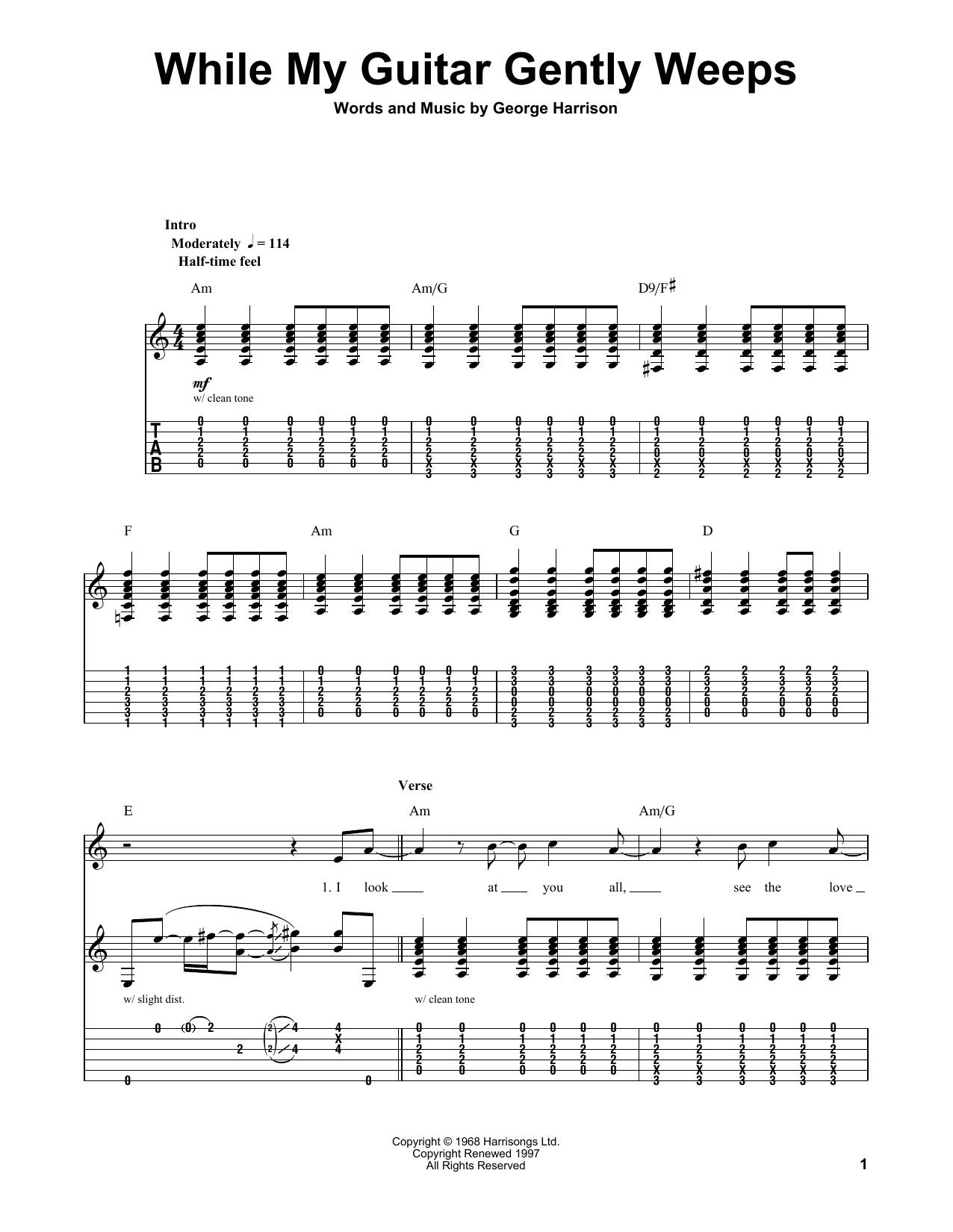 Product picture to: While My Guitar Gently Weeps
