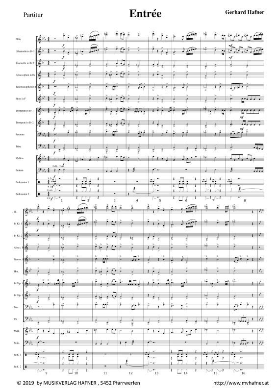 Product gallery: Page 1 of 11 Entrée, , (Youth wind orchestra)