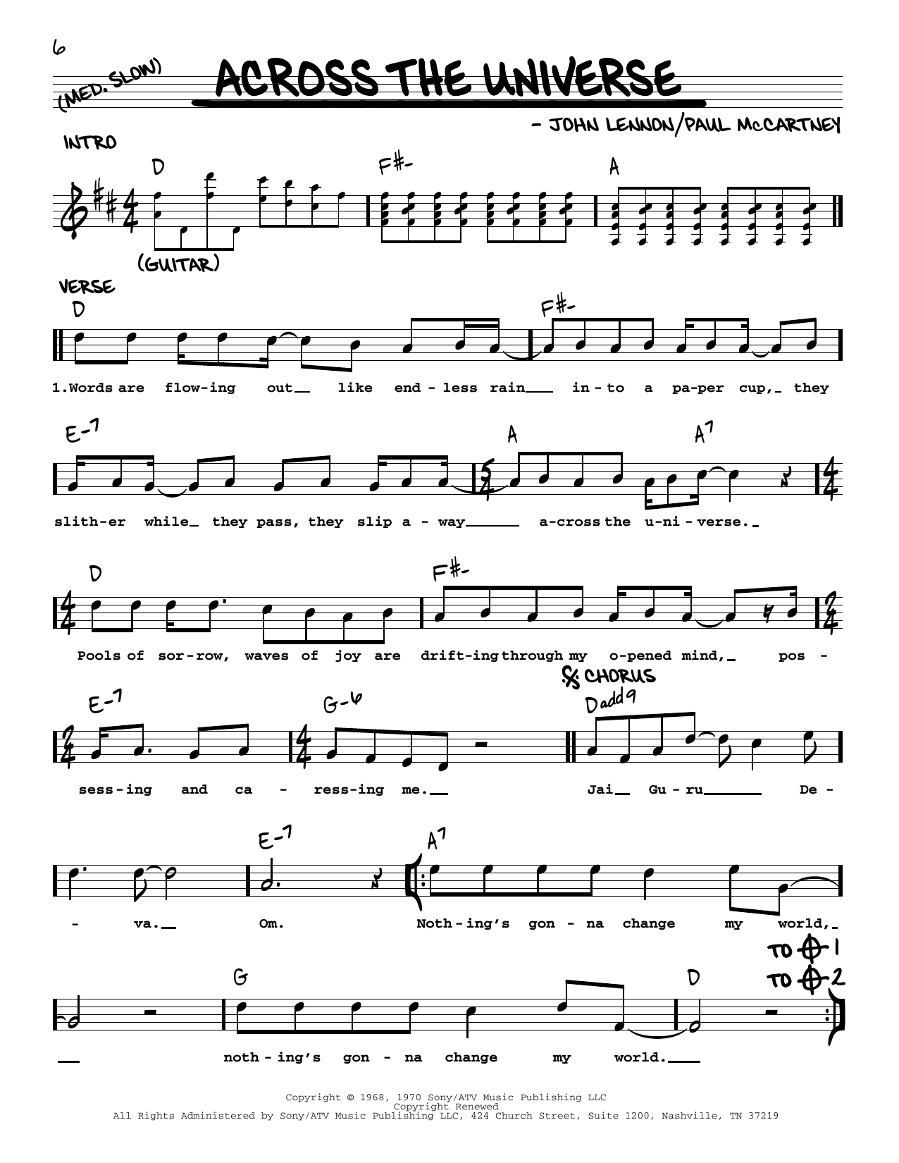 Produktbild zu: Across The Universe [Jazz version]