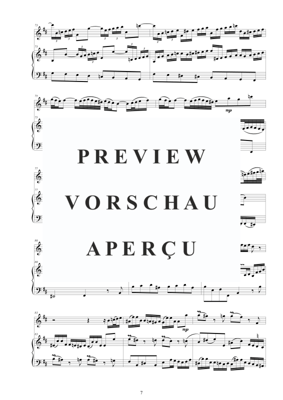 Product gallery: Page 8 of 11 Flöten Sonate Nr. 1 in H-Moll BWV 1030, , Flute and Harpsichord/Piano