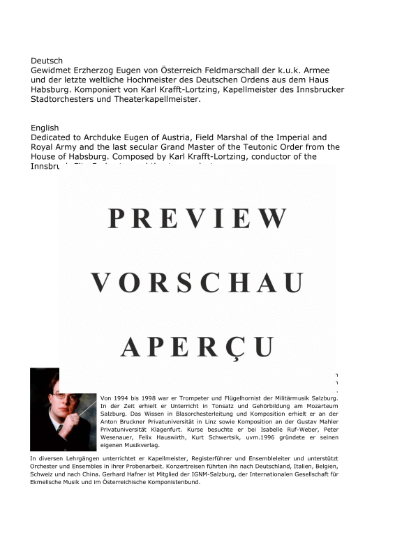 gallery: Erzherzog Eugen - Marsch, , (large wind orchestra)