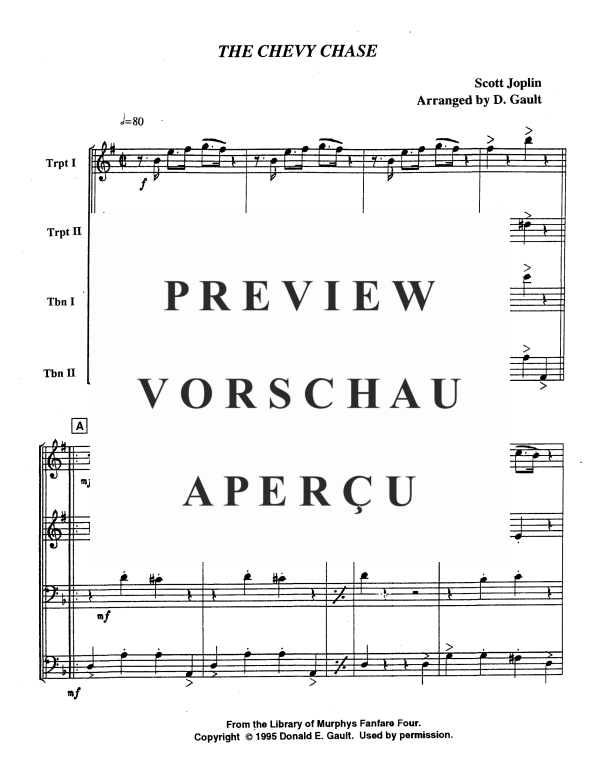 Produktgalerie: Seite 3 von 11 The Chevy Chase, , Blechbläser Quartett