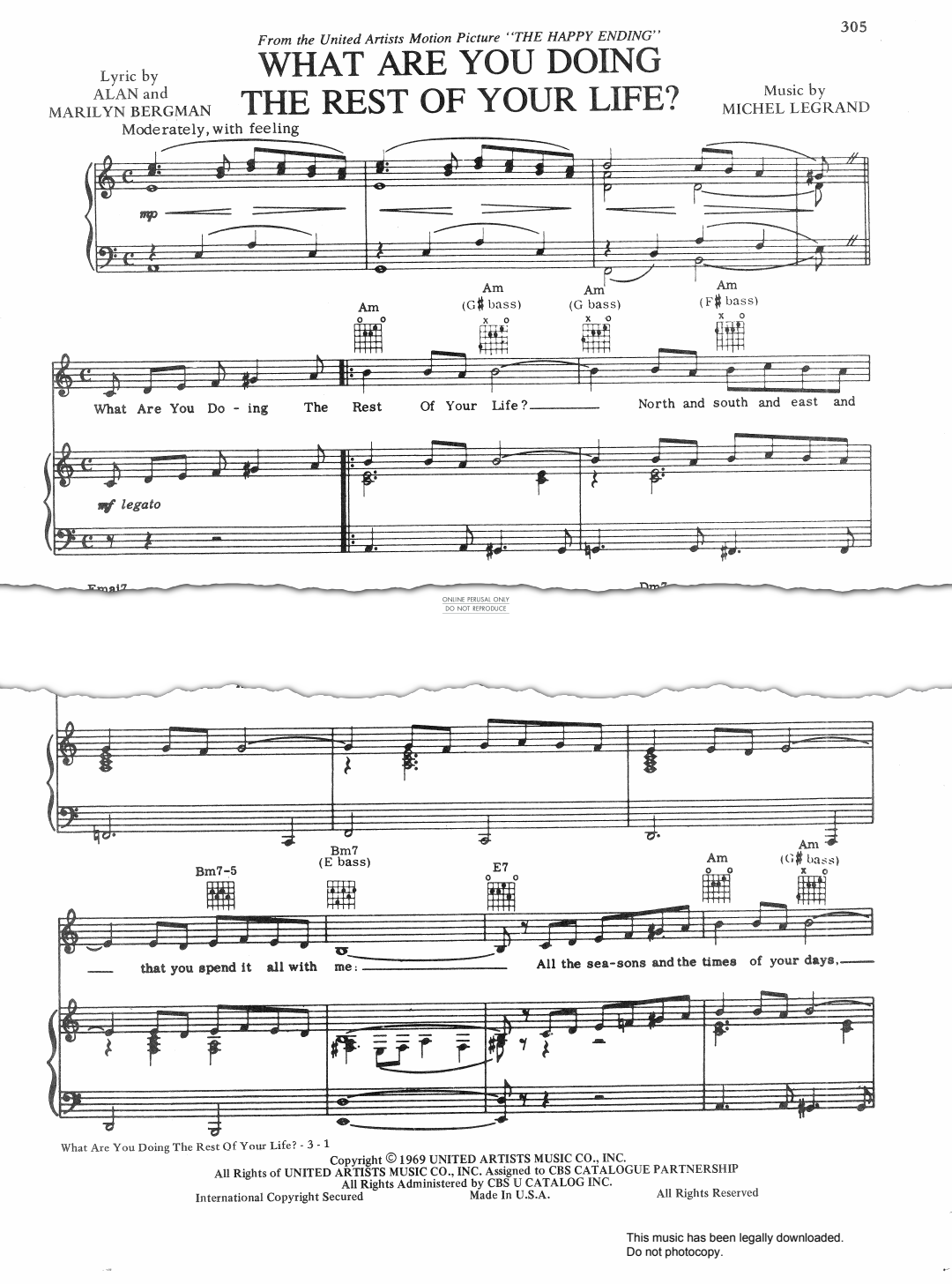 Produktgalerie: Seite 1 von 1 What Are You Doing The Rest Of Your Life?, Barbra Streisand, Gesang, Gitarre, Klavier