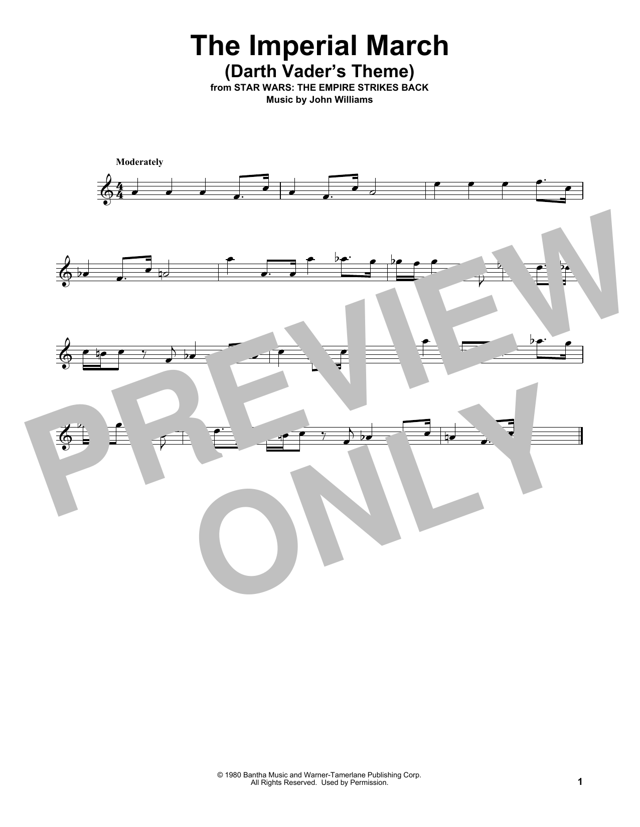 Product picture to: The Imperial March (Darth Vader's Theme) (from Star Wars: The Empire Strikes Back)