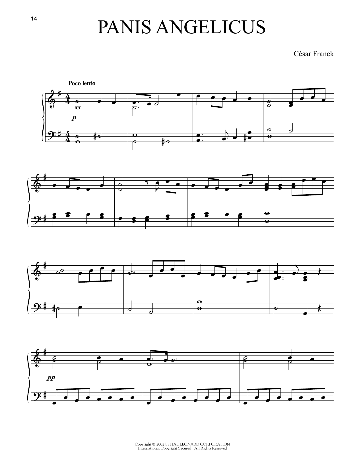 Produktgalerie: Seite 1 von 1 Panis Angelicus (O Lord Most Holy), Cesar Franck, Klavier