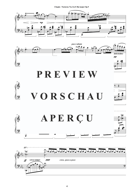 Produktgalerie: Seite 5 von 6 Nocturne Nr. 2 Es-Dur op. 9, , Klavier Solo