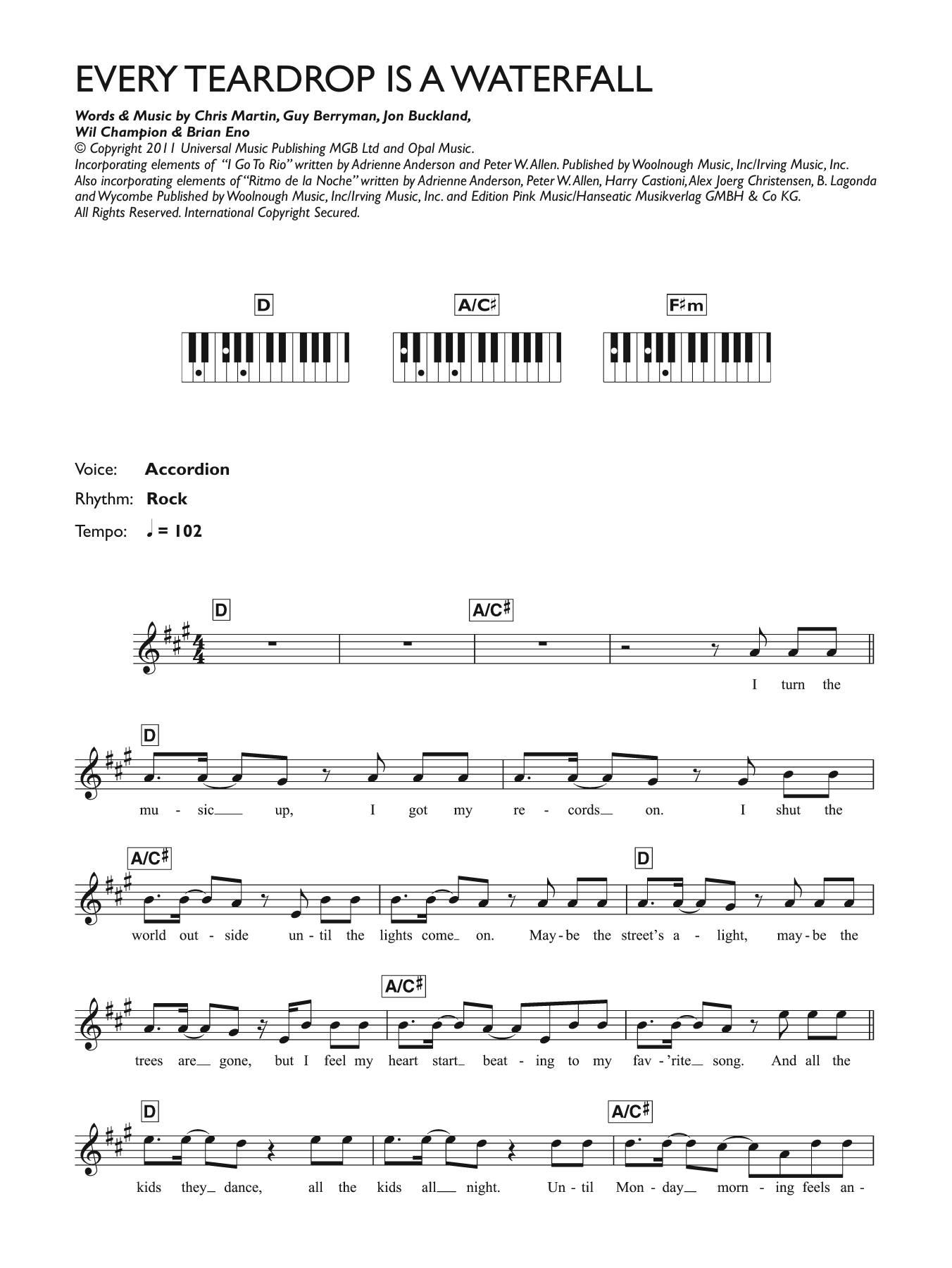 Product picture to:  Every Teardrop Is A Waterfall - Coldplay