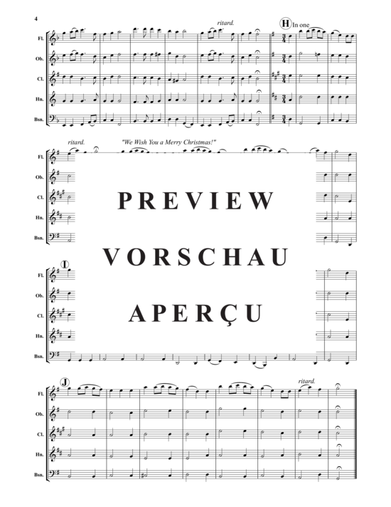 Produktgalerie: Seite 5 von 15 Christmas Sing Along , , (Holzbläser-Quintett)