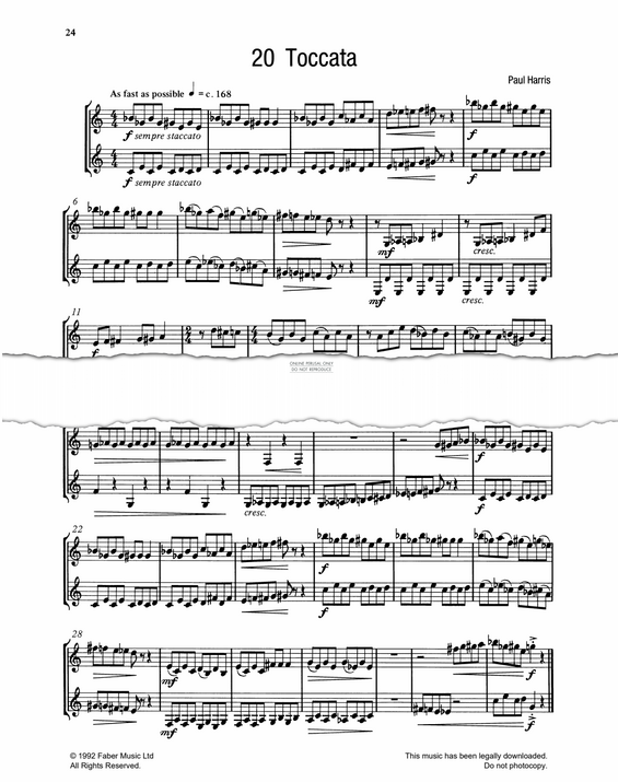 Product gallery: Page 1 of 1 Toccata, Paul Harris