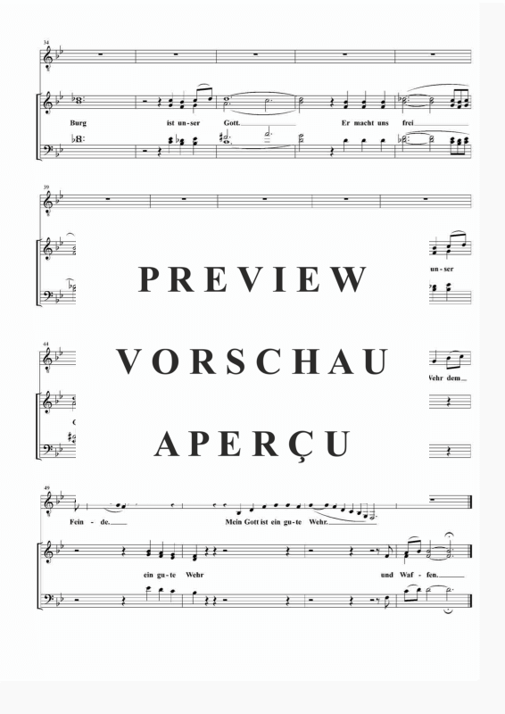 gallery: Ein feste Burg ist unser Gott EG 362, , Gemischter Chor, Solist und Klavier