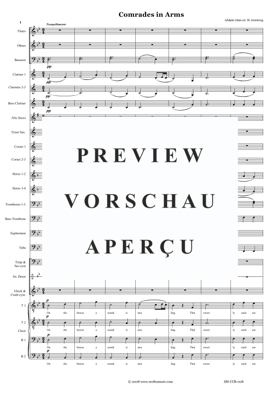Produktgalerie: Seite 4 von 11 Comrades in Arms, , Männerchor TTBB und Concert Band